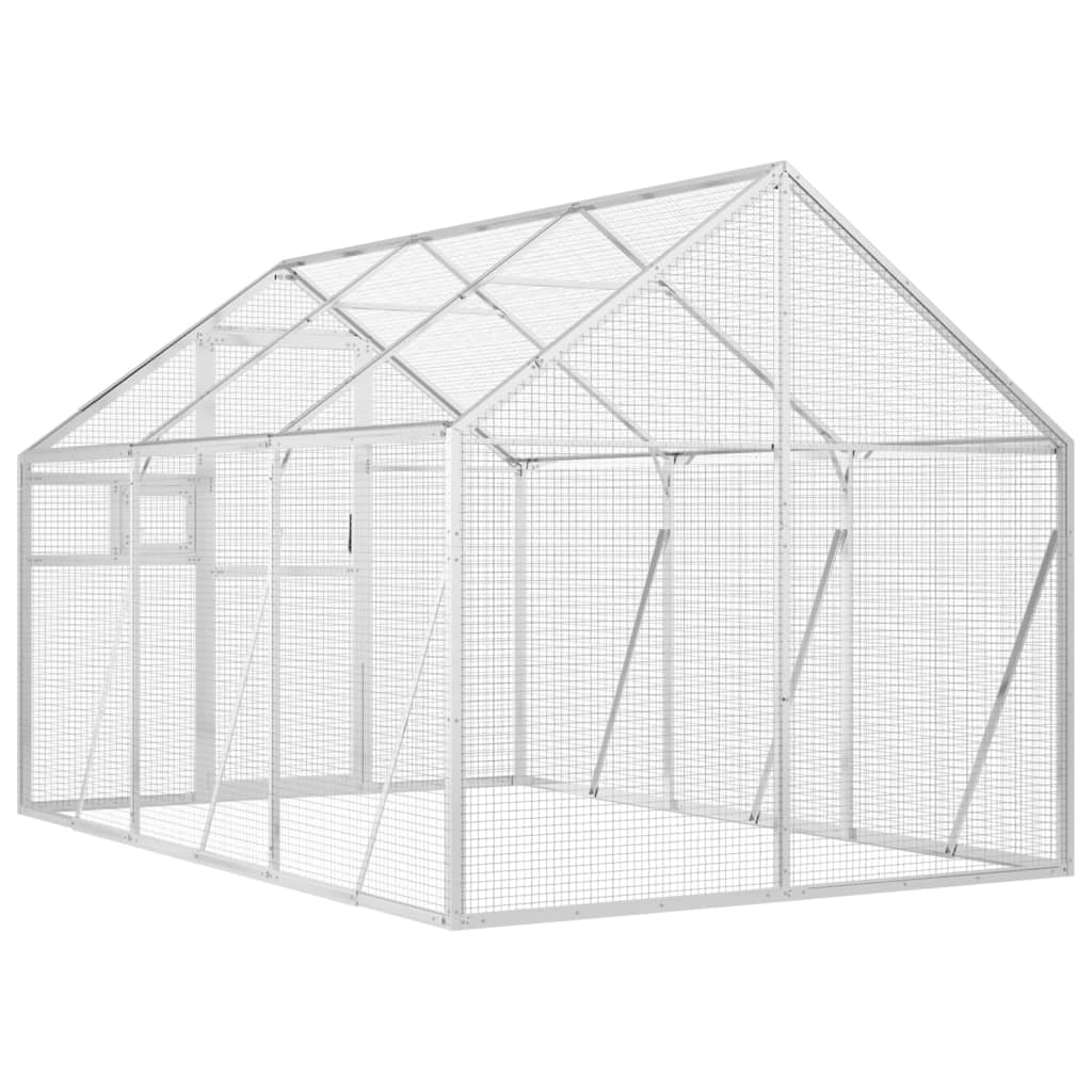 Κλουβί Ασημένιο 1,79 x 3 x 1,85 μ. από Αλουμίνιο