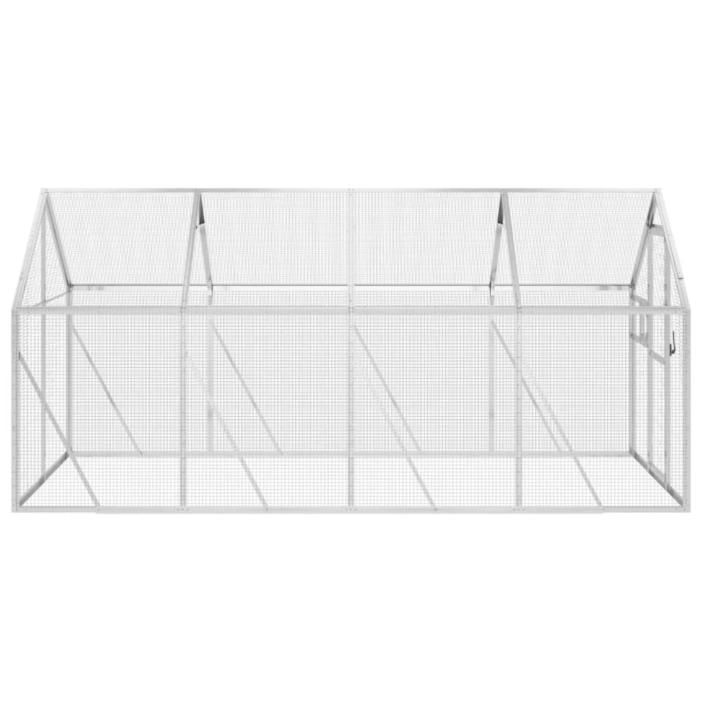 Κλουβί Ασημένιο 1,79 x 4 x 1,85 μ. από Αλουμίνιο