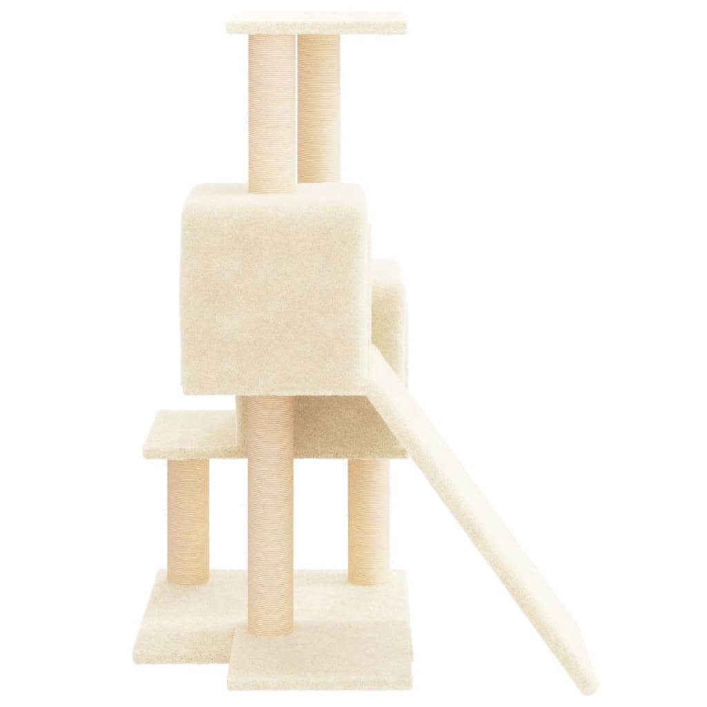 Γατόδεντρο Κρεμ 82 εκ. με Στύλους Ξυσίματος από Σιζάλ