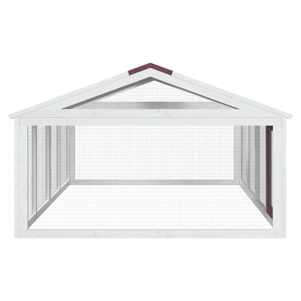 Κουτί Περίφραξης Μόκα 200x112,5x74 εκ. από Μασίφ Ξύλο Πεύκου