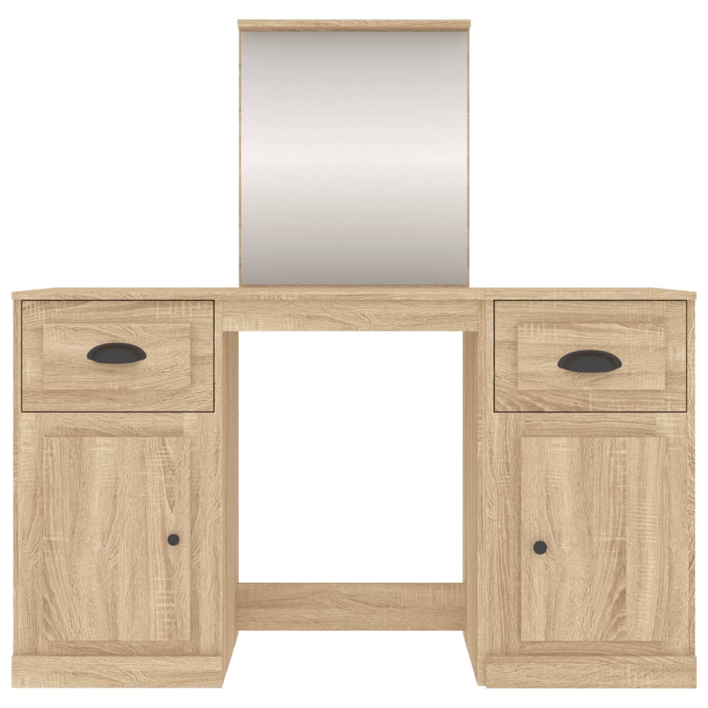 Μπουντουάρ με Καθρέφτη Sonoma Δρυς 130x50x132,5 εκ.