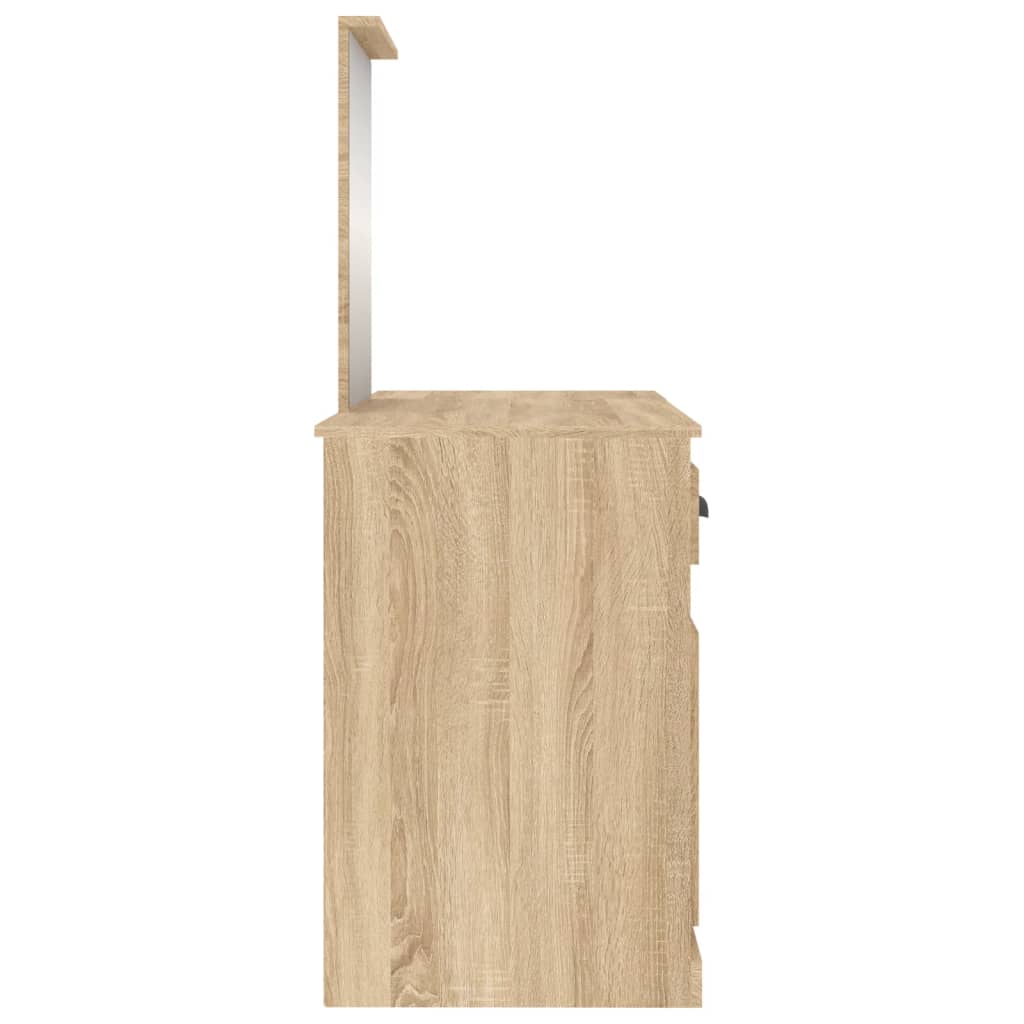 Μπουντουάρ με Καθρέφτη Sonoma Δρυς 130x50x132,5 εκ.