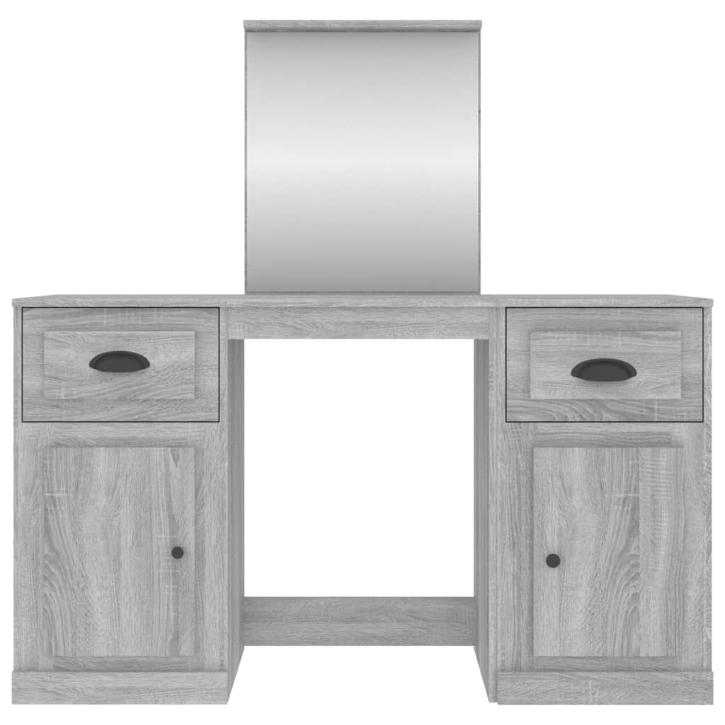 Μπουντουάρ με Καθρέφτη Γκρι Sonoma 130x50x132,5 εκ.
