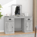 Μπουντουάρ με Καθρέφτη Γκρι Sonoma 130x50x132,5 εκ.