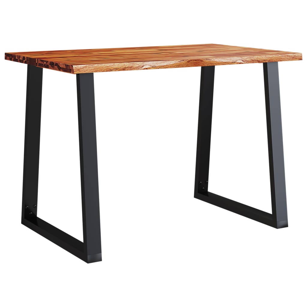Τραπεζαρία με Live Edge 110x70x75 εκ. από Μασίφ Ξύλο Ακακίας