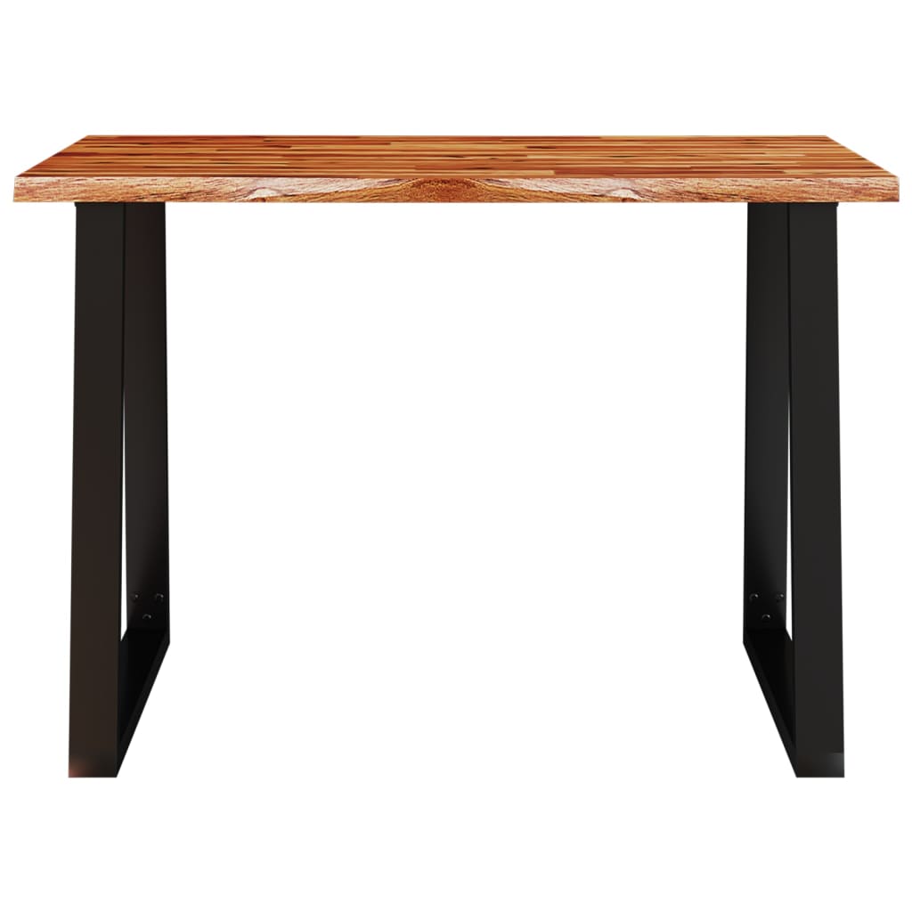 Τραπεζαρία με Live Edge 110x70x75 εκ. από Μασίφ Ξύλο Ακακίας