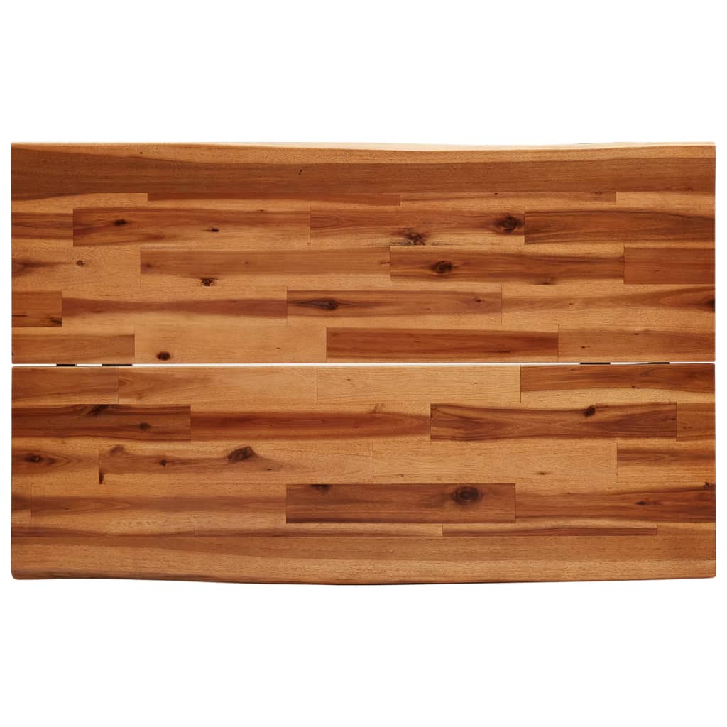 Τραπεζαρία με Live Edge 110x70x75 εκ. από Μασίφ Ξύλο Ακακίας