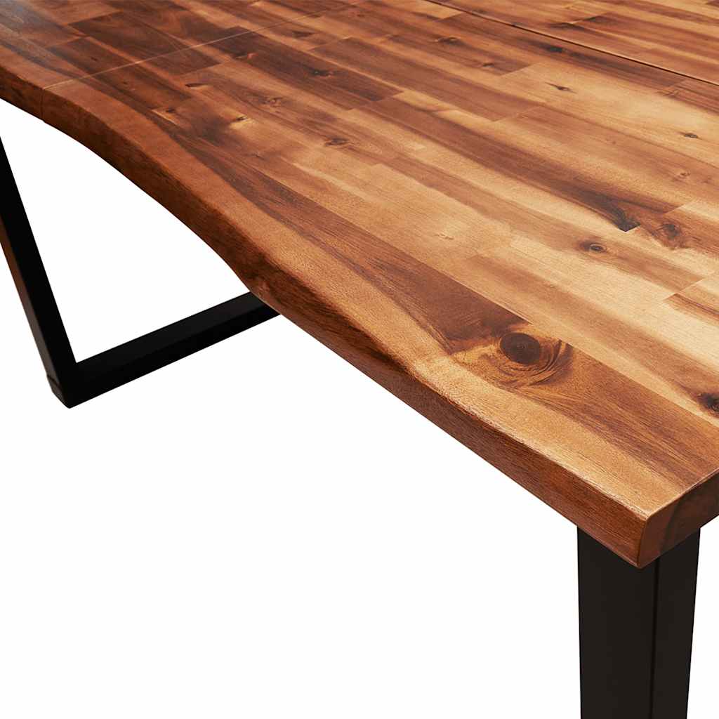 Τραπεζαρία με Φυσικό Περίγραμμα 160x80x75 εκ Μασίφ Ξύλο Ακακίας