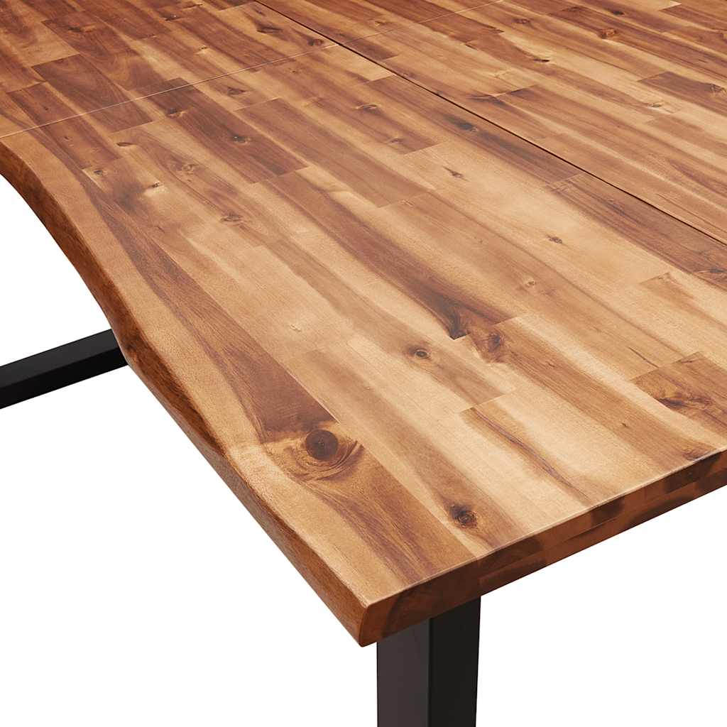 Τραπεζαρία με Φυσικό Περίγραμμα 180x90x75 εκ Μασίφ Ξύλο Ακακίας