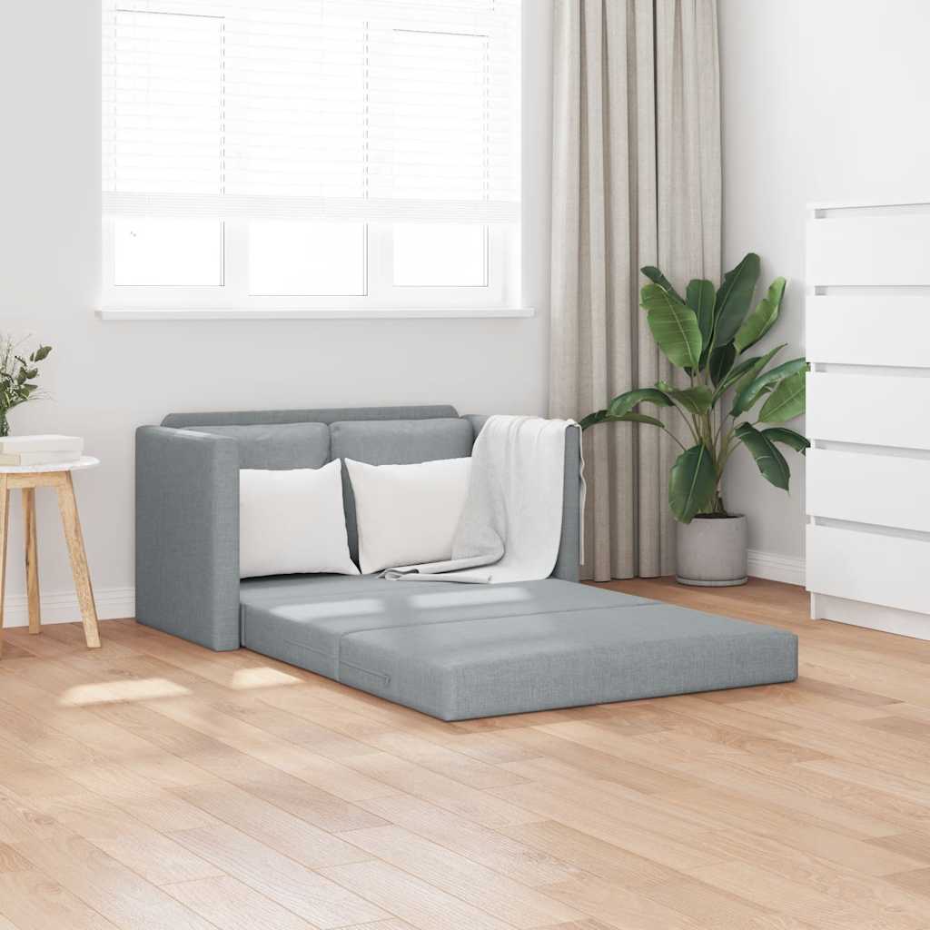 Καναπές-Κρεβάτι Δαπέδου 2 σε 1 Αν. Γκρι 112x174x55 εκ. Ύφασμα