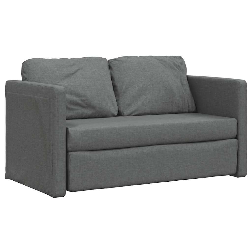 Καναπές-Κρεβάτι Δαπέδου 2 σε 1 Σκ. Γκρι 112x174x55 εκ. Ύφασμα