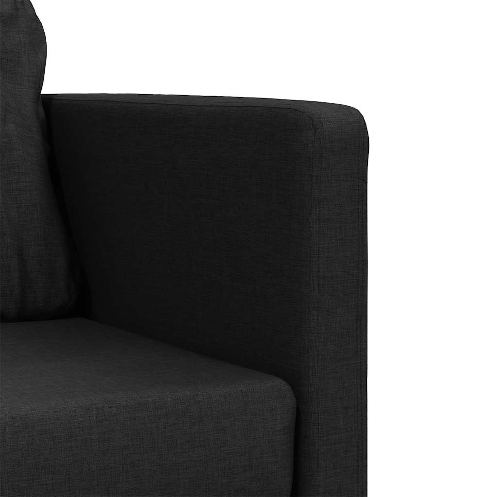 Καναπές-Κρεβάτι Δαπέδου 2 σε 1 Μαύρος 112x174x55 εκ. Ύφασμα