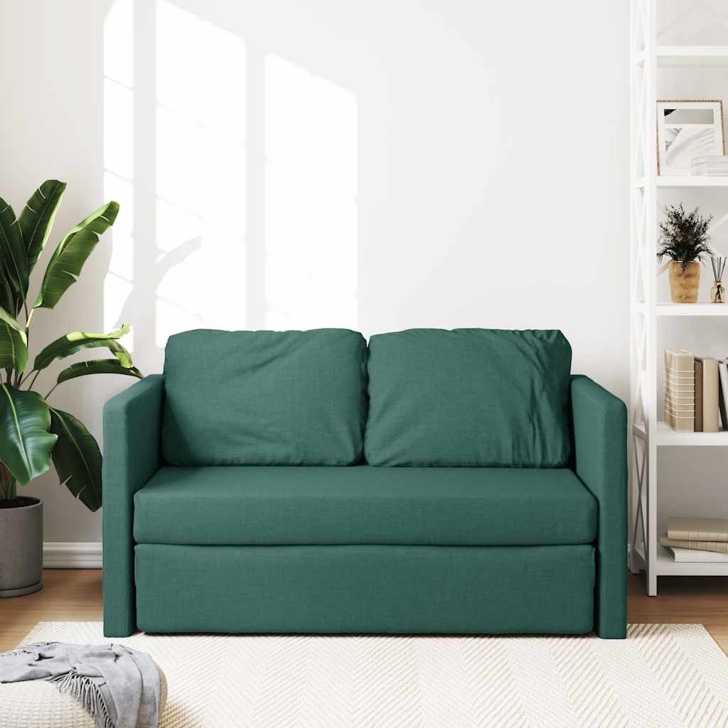 Καναπές-Κρεβάτι Δαπέδου 2 σε 1 Πράσινος 112x174x55 εκ. Ύφασμα