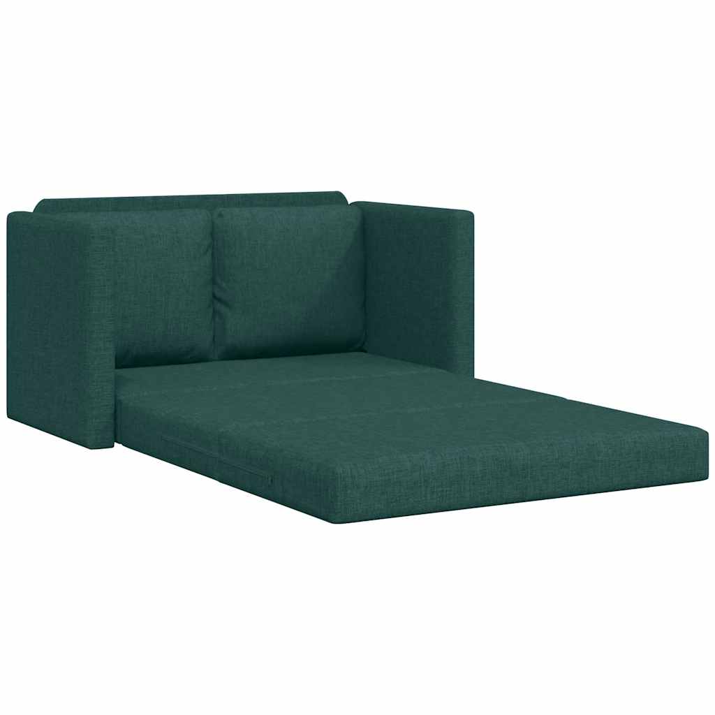 Καναπές-Κρεβάτι Δαπέδου 2 σε 1 Πράσινος 112x174x55 εκ. Ύφασμα