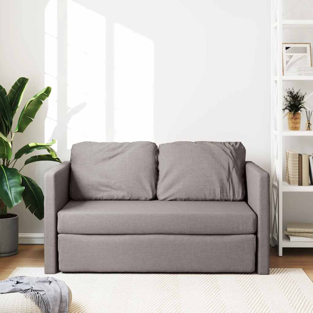 Καναπές-Κρεβάτι Δαπέδου 2 σε 1 Taupe 112x174x55 εκ. Ύφασμα