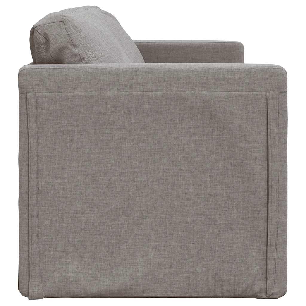 Καναπές-Κρεβάτι Δαπέδου 2 σε 1 Taupe 112x174x55 εκ. Ύφασμα