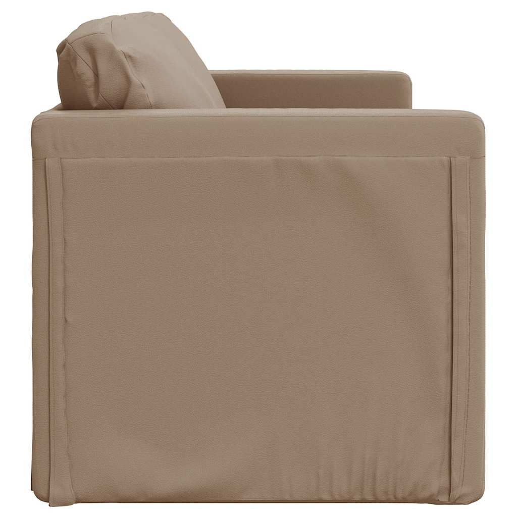 Καναπές-Κρεβάτι Δαπέδου 2σε1 Καπουτσ. 112x174x55 εκ. Συνθ.Δέρμα