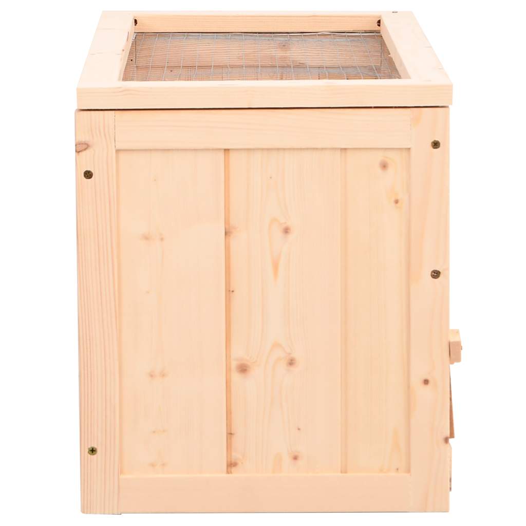 Κλουβί Χάμστερ 60 x 30 x 35 εκ. από Μασίφ Ξύλο Ελάτης