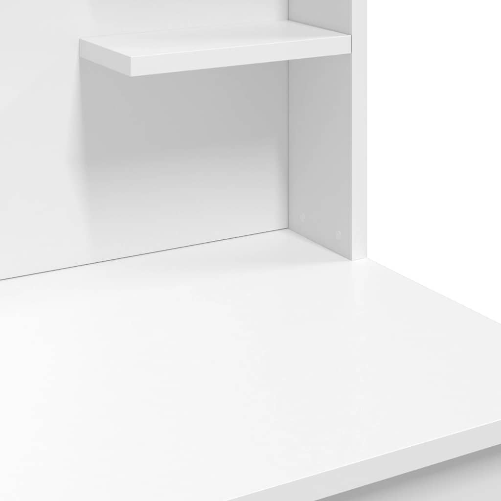 Μπουντουάρ με LED Φώτα Λευκό 96x40x142 εκ.