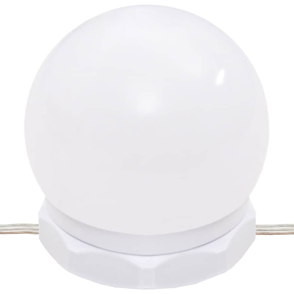 Μπουντουάρ με LED Φώτα Λευκό 96x40x142 εκ.