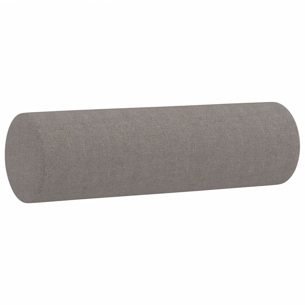 Καναπές Τριθέσιος Taupe 180 εκ. Υφασμάτινος με Μαξιλάρια