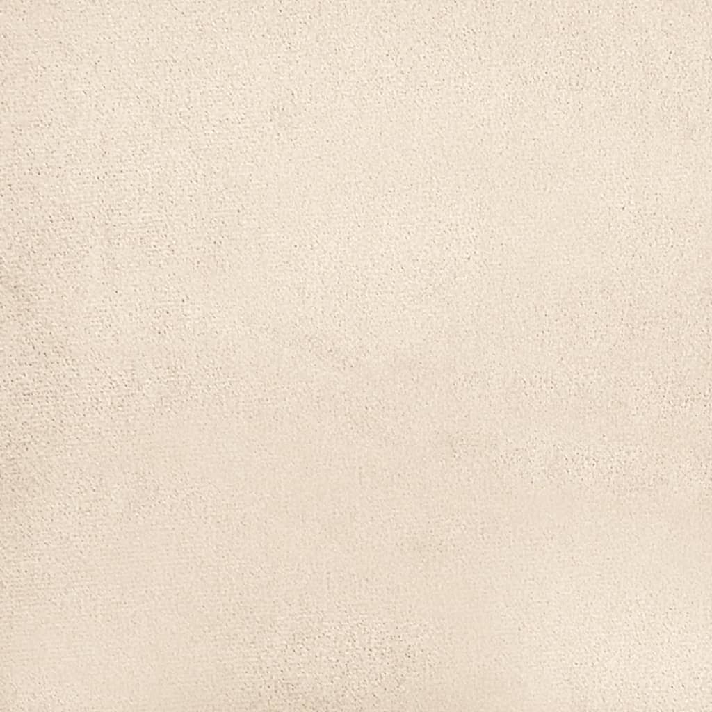 Καναπές Διθέσιος Beige 120 εκ. Ύφασμα Μικροϊνών με Μαξιλάρια