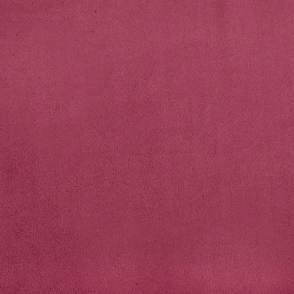 Πολυθρόνα Σαλονιού Μπορντό 60 εκ. Βελούδινη με Υποπόδιο