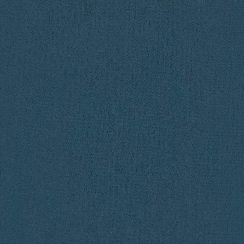 Σετ Σαλονιού 2 Τεμαχίων Μπλε από Βελούδο με Μαξιλάρια