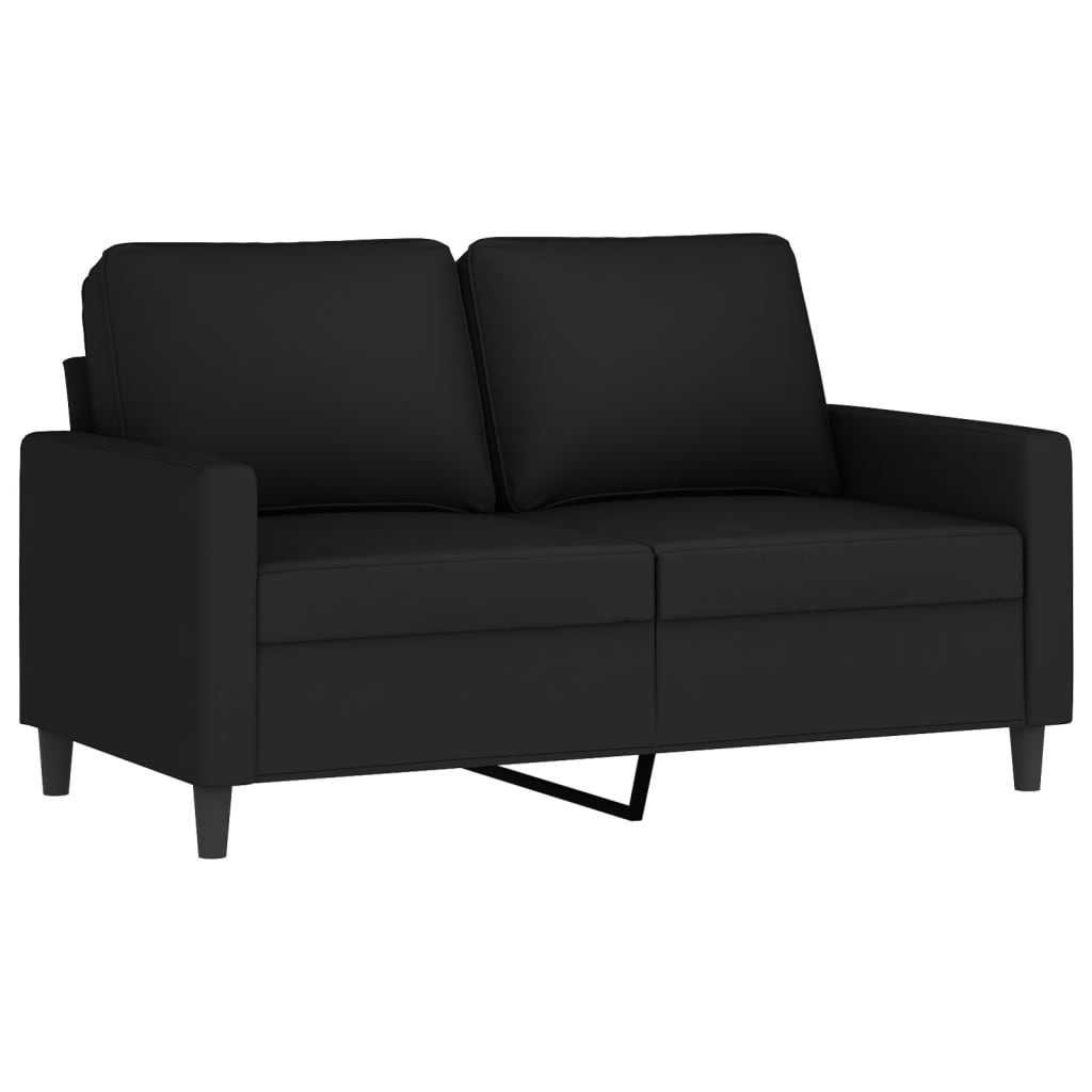 Σετ Σαλονιού 4 Τεμαχίων Μαύρο Βελούδινο με Μαξιλάρια