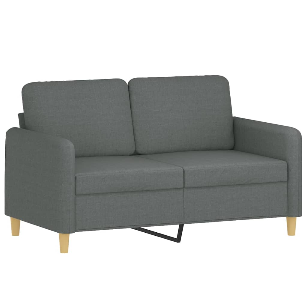 Σετ Σαλονιού 4 Τεμαχίων Σκ. Γκρι Υφασμάτινο με Μαξιλάρια