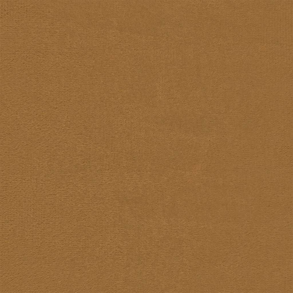 Πολυθρόνες Σετ 3 Τεμαχίων Καφέ από Βελούδο με Μαξιλάρια