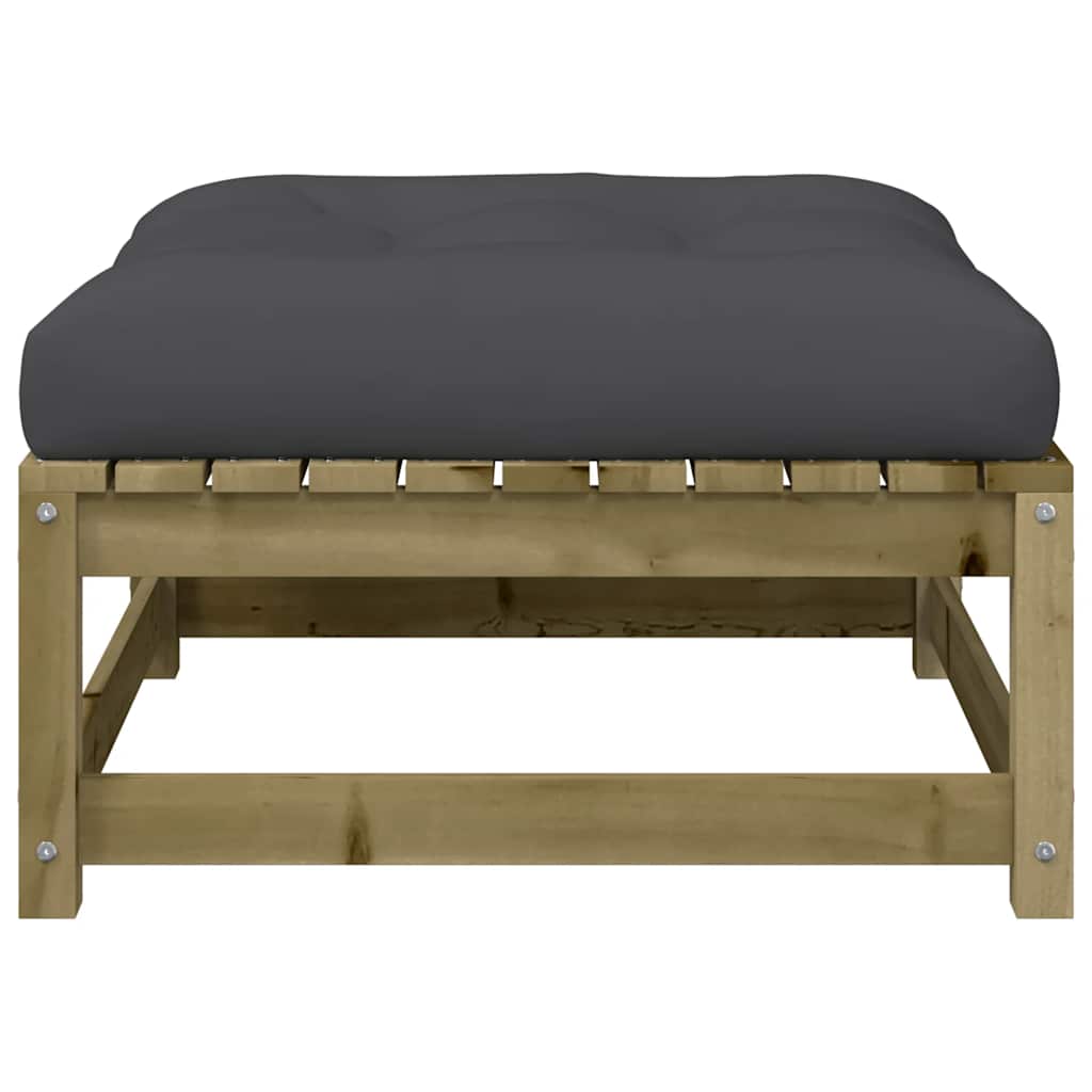 Καναπές Κήπου Χωρίς Μπράτσα με Μαξιλάρια και Υποπόδια – εικόνα προϊόντος 9