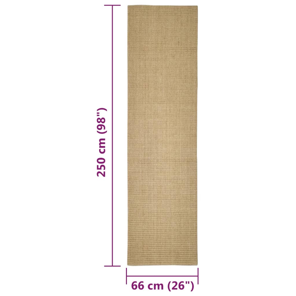 Χαλί Σιζάλ για Ονυχοδρόμιο 66 x 250 εκ.