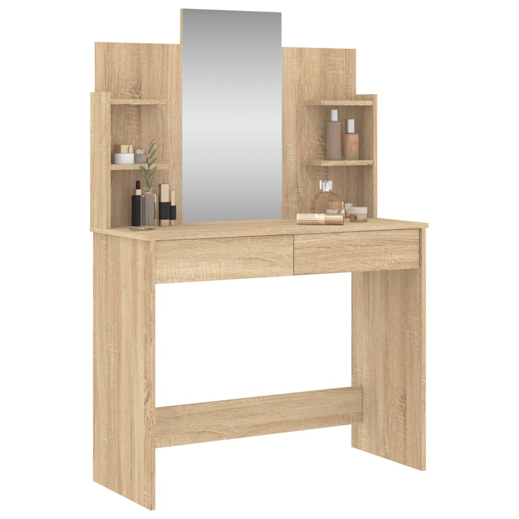 Μπουντουάρ με Καθρέφτη Sonoma Δρυς 96 x 39 x 142 εκ.