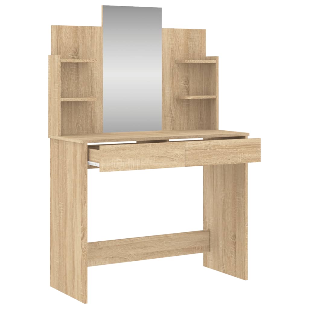 Μπουντουάρ με Καθρέφτη Sonoma Δρυς 96 x 39 x 142 εκ.