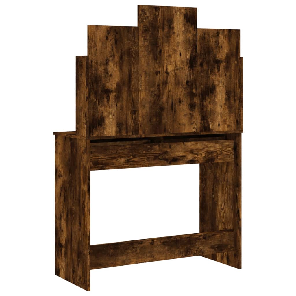 Μπουντουάρ με Καθρέφτη Καπνιστή Δρυς 96 x 39 x 142 εκ.