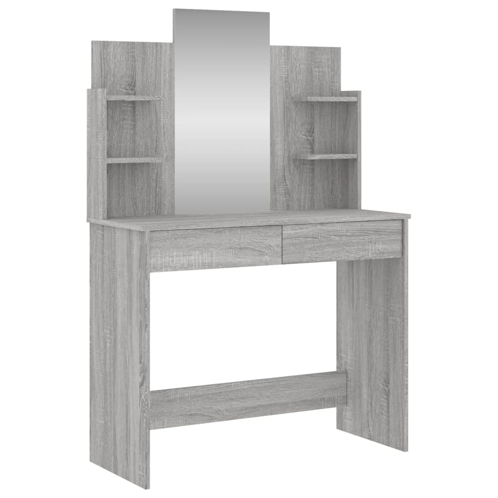 Μπουντουάρ με Καθρέφτη Γκρι Sonoma 96 x 39 x 142 εκ.