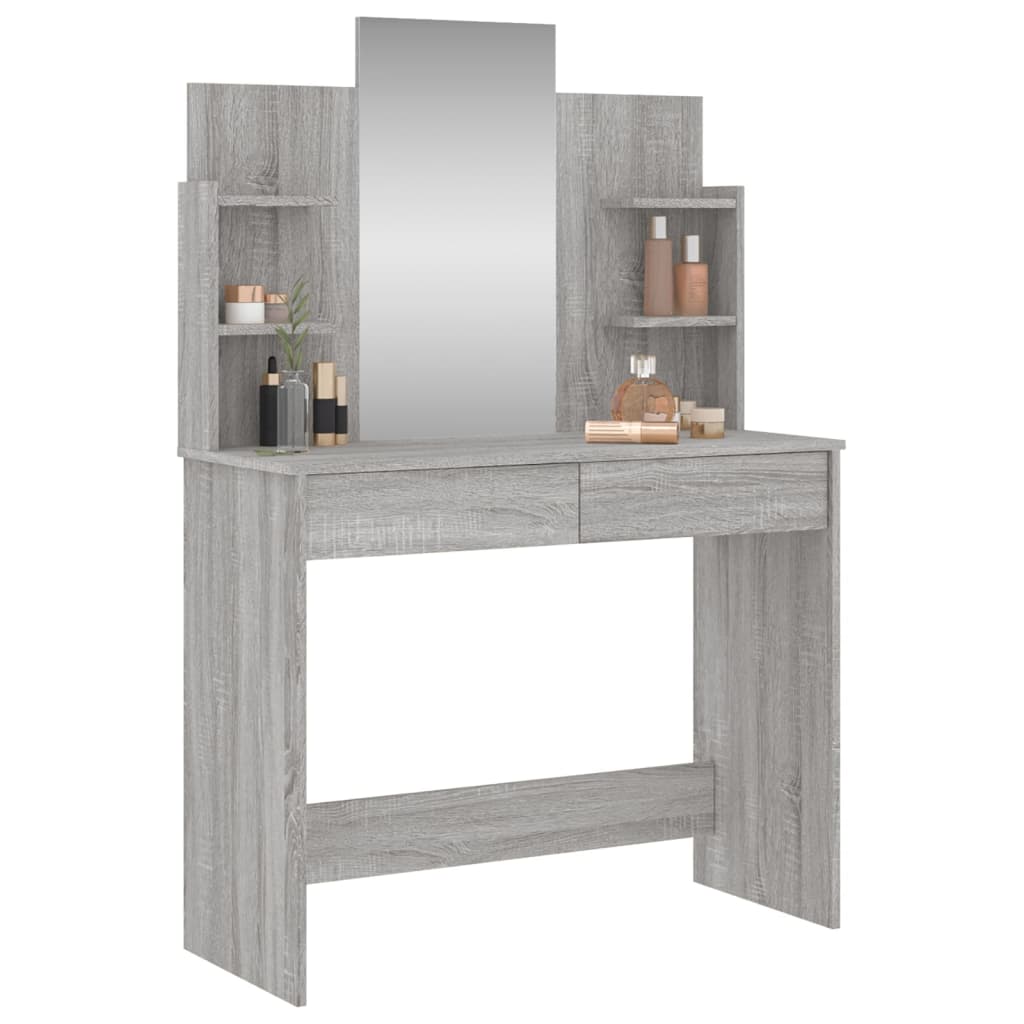 Μπουντουάρ με Καθρέφτη Γκρι Sonoma 96 x 39 x 142 εκ.