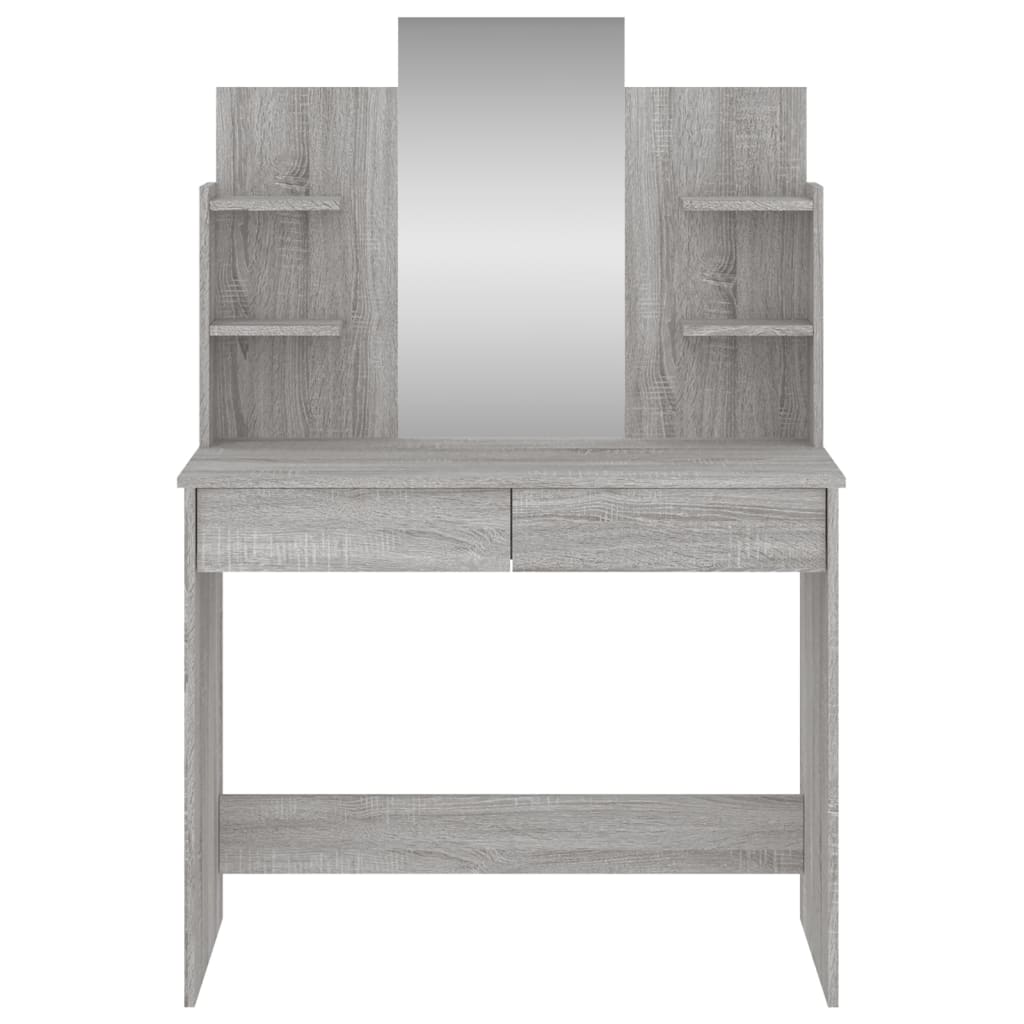 Μπουντουάρ με Καθρέφτη Γκρι Sonoma 96 x 39 x 142 εκ.