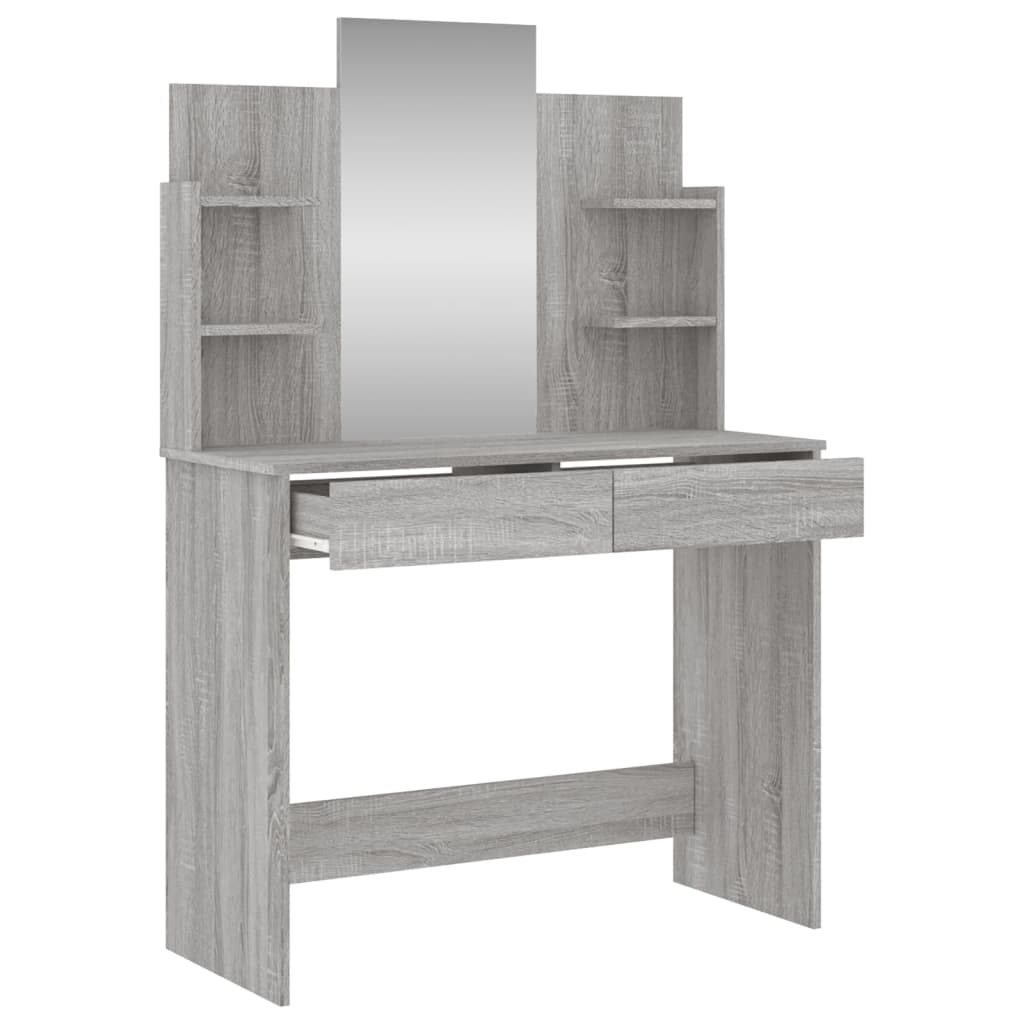 Μπουντουάρ με Καθρέφτη Γκρι Sonoma 96 x 39 x 142 εκ.