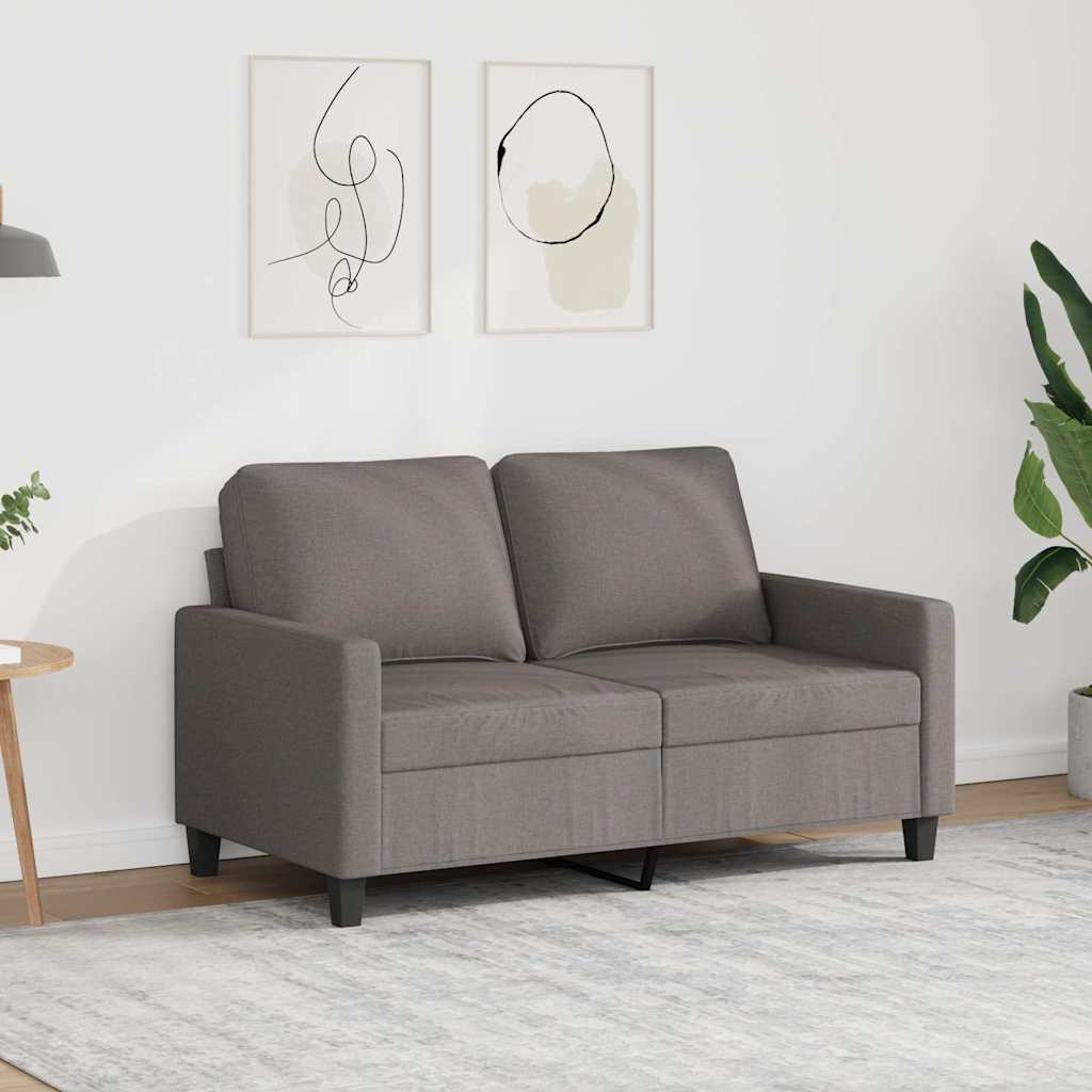 Καναπές Διθέσιος Taupe 120 εκ. Υφασμάτινος