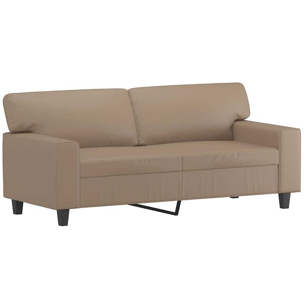 Καναπές Διθέσιος Καπουτσίνο 140 εκ. από Συνθετικό Δέρμα