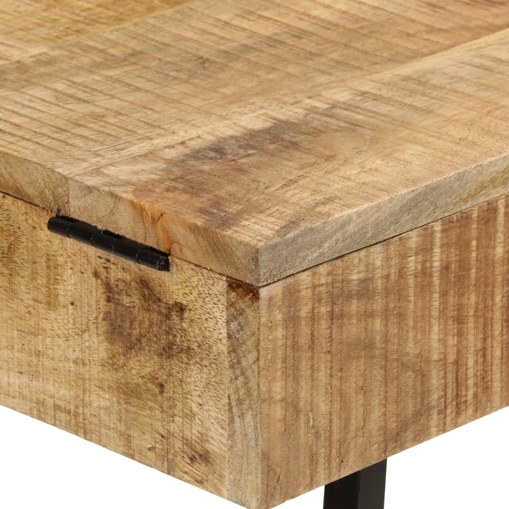 Μπουντουάρ 105x35x75 εκ. Μασίφ Ακατέργαστο Ξύλο Μάνγκο/Σίδηρος