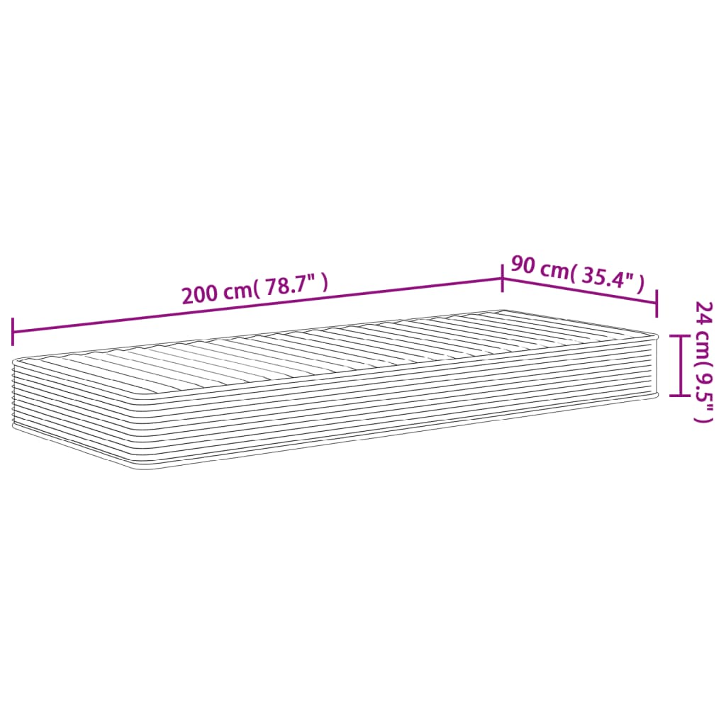 Στρώμα Αφρού Medium Soft 90x200 εκ.