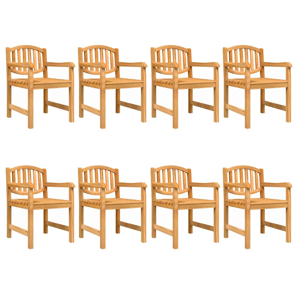 Καρέκλες Κήπου 8 τεμ. 58 x 59 x 88 εκ. από Μασίφ Ξύλο Teak – εικόνα προϊόντος 2