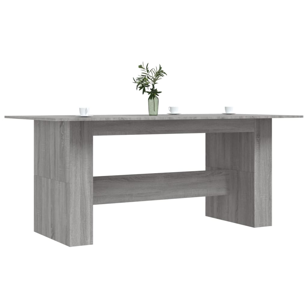 Τραπεζαρία Γκρι Sonoma 180 x 90 x 76 εκ. από Επεξεργασμένο Ξύλο