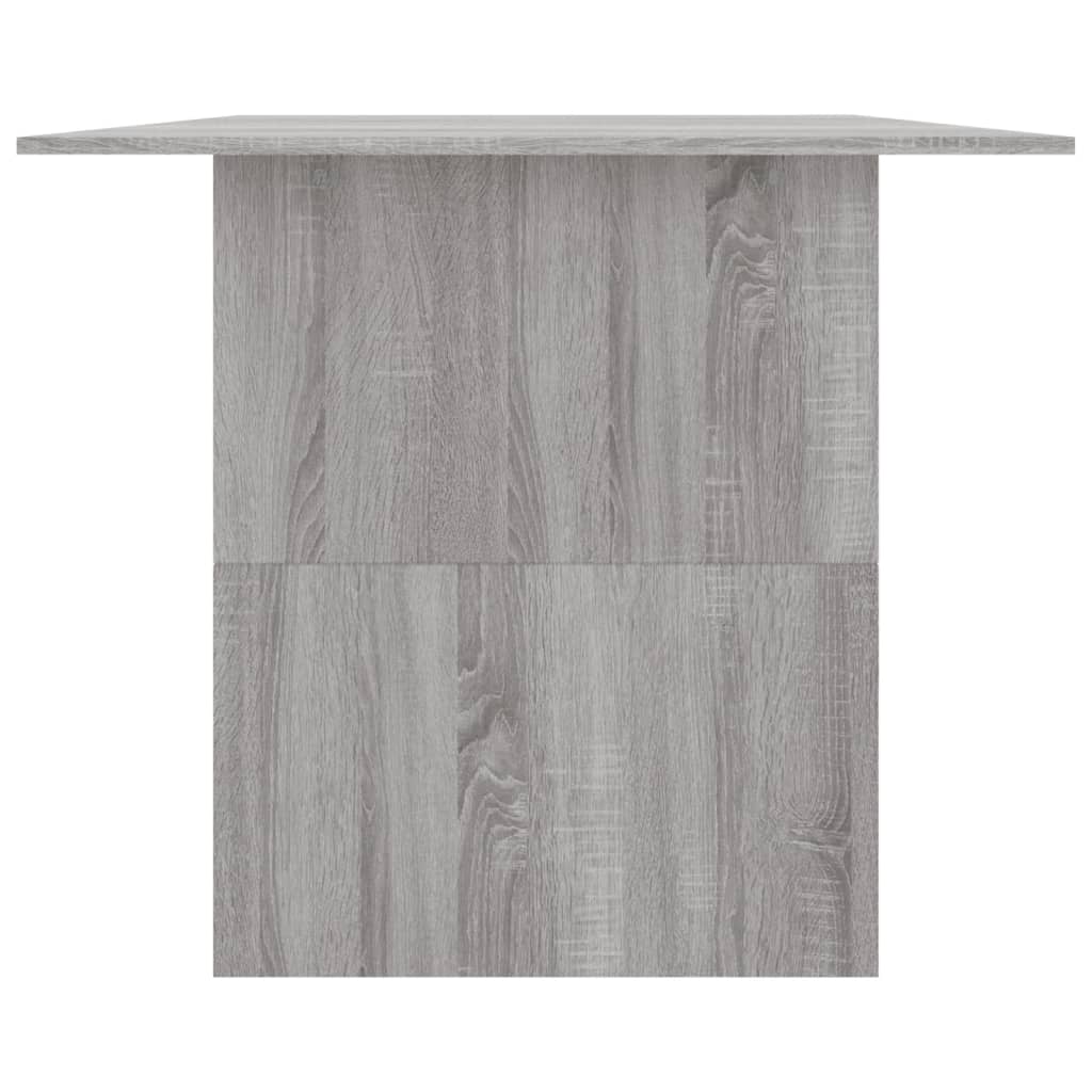 Τραπεζαρία Γκρι Sonoma 180 x 90 x 76 εκ. από Επεξεργασμένο Ξύλο