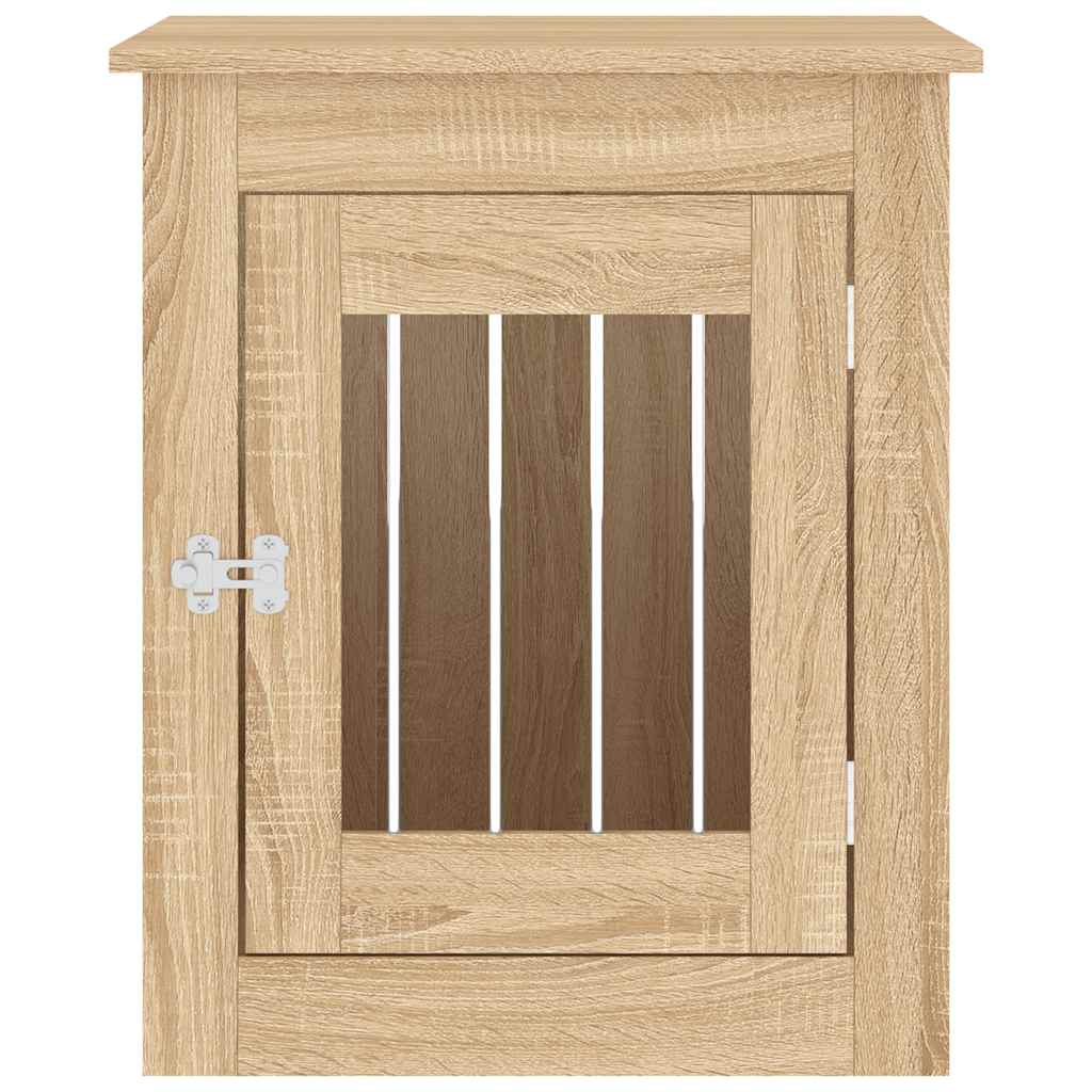 Κλουβί Σκύλου Sonoma Δρυς 55 x 75 x 65 εκ. από Επεξεργ. Ξύλο