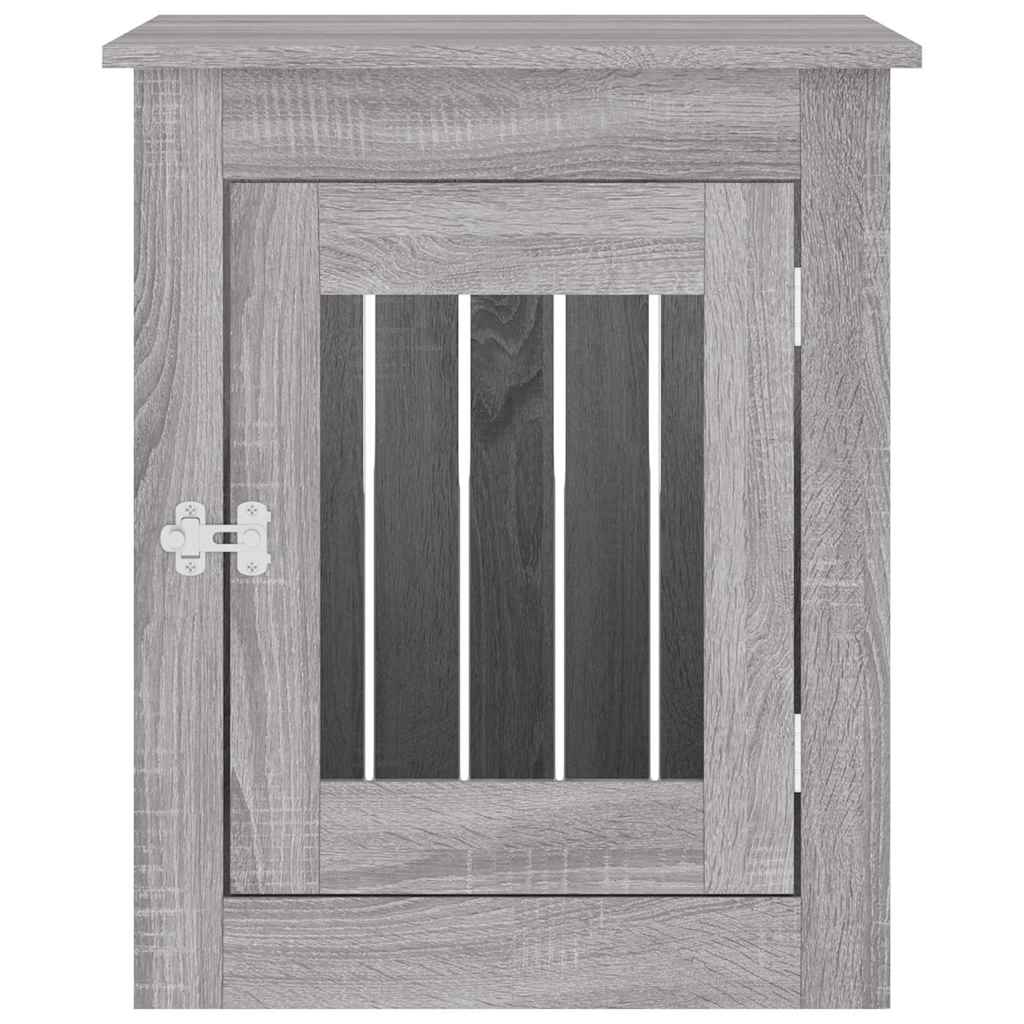 Κλουβί Σκύλου Γκρι Sonoma 55x75x65 εκ. από Επεξεργ. Ξύλο