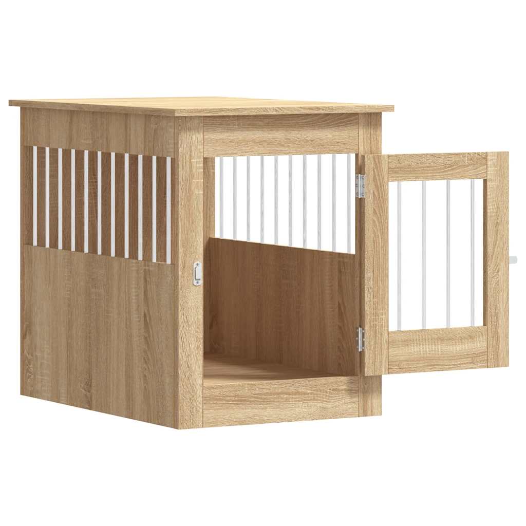 Κλουβί Σκύλου Sonoma Δρυς 55 x 80 x 68 εκ. από Επεξεργ. Ξύλο